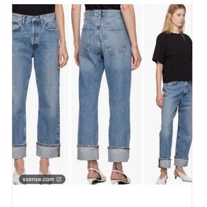 AGOLDE
FRAN JEAN Inventions Medium Wash, Size 24 Mid Rise, Cuffed